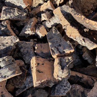 Virgin cork bark scraps for bird chew toys and reptile enclosures